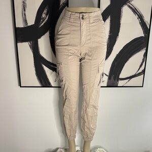 Garage Light Tan Jogger Pants